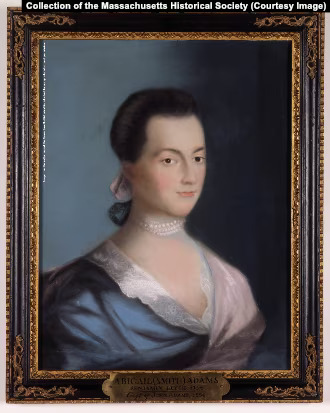 Abigail Adams, Portrait by Benjamin Blyth, Circa 1766